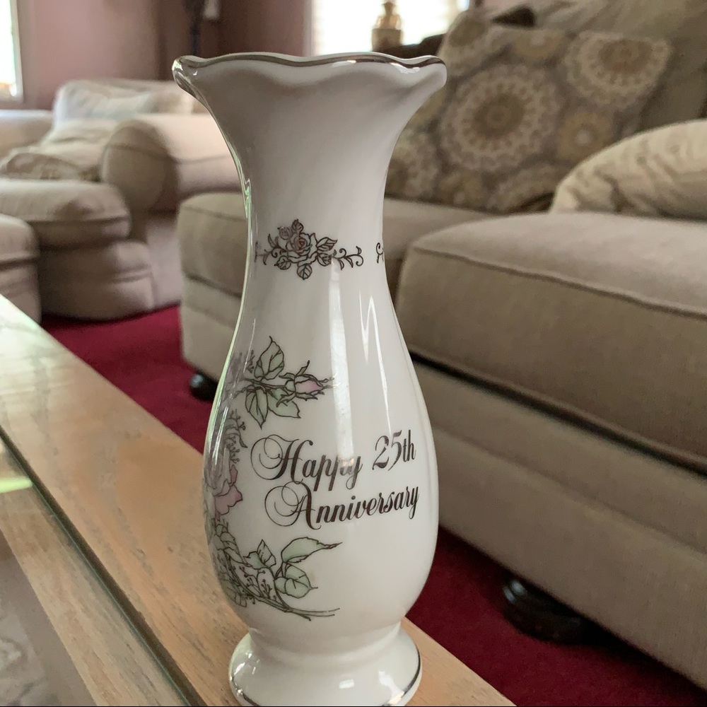 25 th Anniversary vase